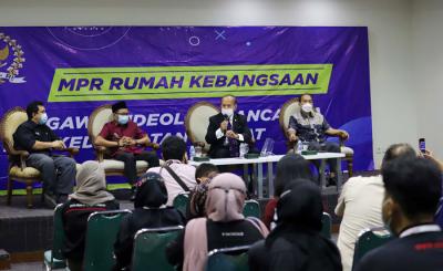 Diskusi Empat Pilar MPR di Kompleks Parlemen Senayan, Jakarta (7/6/2021).