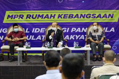 Diskusi Empat Pilar MPR di Kompleks Parlemen Senayan, Jakarta (7/6/2021).