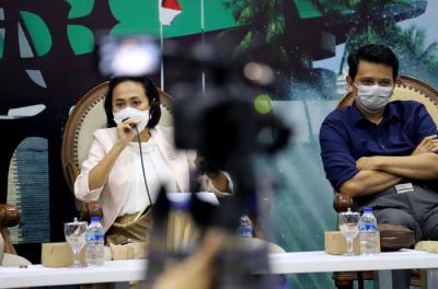 Diskusi Forum Legislasi di Media Center, Nusantara III, Kompleks Parlemen MPR/DPR-DPD, Senayan, Jakarta, Selasa (8/6/2021).