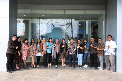 Pembukaan cabang keempat MNC Travel di MNC Studios Tower 1, Jl Raya Perjuangan Kebon Jeruk, Jakarta Barat, Selasa (8/6/2021).