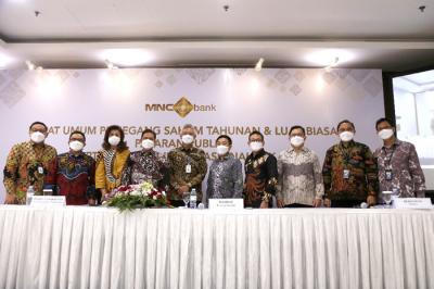 RUPS Tahunan MNC Bank di iNews Tower, Jakarta, Rabu (9/6/2021).