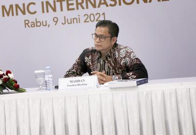 RUPS Tahunan MNC Bank di iNews Tower, Jakarta, Rabu (9/6/2021).