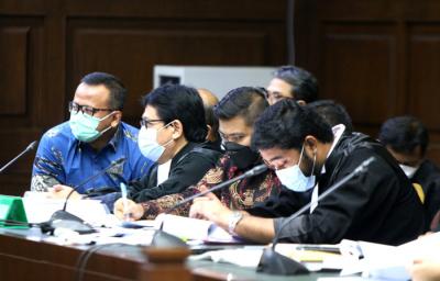 Terdakwa mantan Menteri Kelautan dan Perikanan Edhy Prabowo menjalani sidang lanjutan di Pengadilan Tindak Pidana Korupsi, Jakarta, Rabu (9/6/2021).