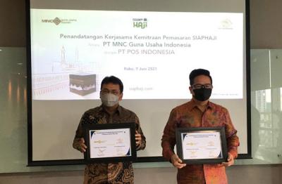 Penandatanganan kerja sama Kemitraan Pemasaran Siap Haji di Jakarta, Rabu (9/6/2021).