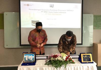Penandatanganan kerja sama Kemitraan Pemasaran Siap Haji di Jakarta, Rabu (9/6/2021).