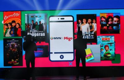 Penandatanganan kesepakatan kerja sama antara PT MNC Vision Network Tbk dan Migo di MNC Convention Hall, iNews Tower, Jakarta, Kamis, (10/6/2021).