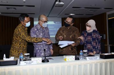Paparan kinerja PT Asuransi Jiwa Tugu Mandiri Tbk (AJTM) di Jakarta, Jumat (11/6/2021).