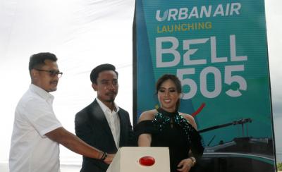 Kerjasama operasionalisasi helikopter wisata untuk di Pulau Bali, di Tangerang, Banten, Selasa (15/6/2021).