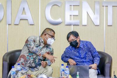 Diskusi daring pemilu di Kantor Bawaslu, Jakarta, Rabu (16/6/2021).