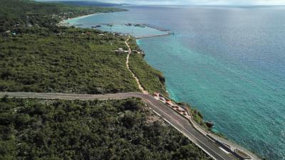 Foto udara kawasan wisata Titik Nol Sulawesi Pantai Bira , Kabupaten Bulukumba, Sulawesi Selatan, Sabtu (26/6/2021).