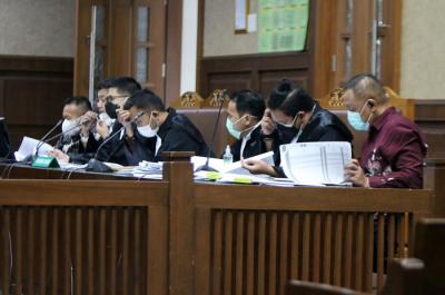 Sidang lanjutan korupsi bansos Kemensos di Pengadilan Tipikor, Jakarta, Selasa (29/6/2021).