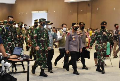 Serbuan Vaksinasi Massal di Jakarta International Expo (JIExpo) Kemayoran, Jakarta Pusat, Selasa (29/6/2021).