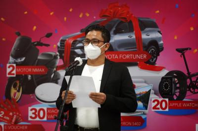 Acara penentuan pemenang Program Tabungan Dahsyat Arisan Skala Nasional oleh MNC Bank di Gedung iNews Tower, Jakarta, Jumat (2/7/2021).