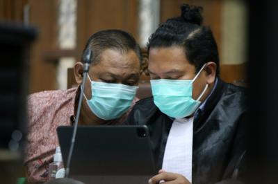 Sidang lanjutan korupsi bansos Covid-19 di Pengadilan Tindak Pidana Korupsi (Tipikor), Jakarta, Jumat (8/7/2021).