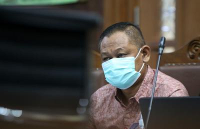 Sidang lanjutan korupsi bansos Covid-19 di Pengadilan Tindak Pidana Korupsi (Tipikor), Jakarta, Jumat (8/7/2021).