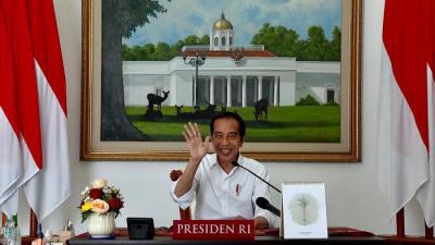 Presiden Jokowi menyampaikan pesan kepada seluruh anak Indonesia pada puncak peringatan Hari Anak Nasional 2021 di Istana Kepresidenan Bogor, Jumat (23/7/2021).