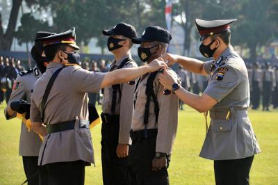 Kapolda Jateng Irjen Pol Ahmad Luthfi saat membuka Pendidikan Pembentukan Bintara Polri TA 2021 di SPN Polda Jateng Purwokerto, Senin (26/7/2021).