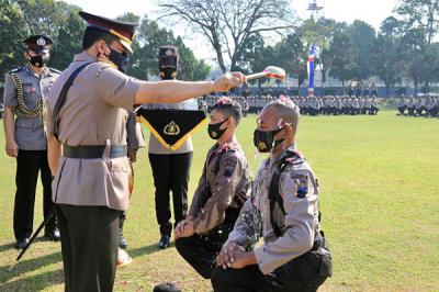 Kapolda Jateng Irjen Pol Ahmad Luthfi saat membuka Pendidikan Pembentukan Bintara Polri TA 2021 di SPN Polda Jateng Purwokerto, Senin (26/7/2021).