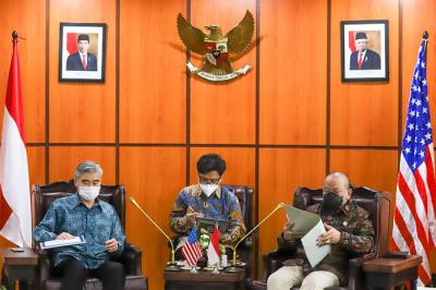 Duta Besar Amerika Serikat untuk Indonesia Sung Y Kim melakukan pertemuan dengan Ketua DPD RI AA LaNyalla Mahmud Mattalitti di Jakarta, Rabu, (4/8/2021).