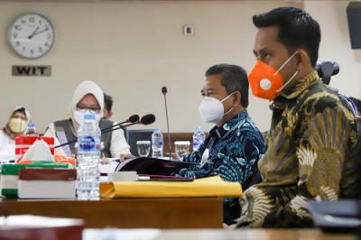 Uji kelayakan dan kepatutan (fit and proper test) dengan Komite IV DPD RI di Kompleks Parlemen, Senayan, Jakarta, Selasa (10/8/2021).
