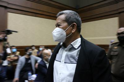 Sidang perdana mantan Dirut PT Asabri di Pengadilan Tindak Pidana Korupsi (Tipikor), Jakarta, Senin (16/8/2021).