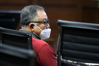 Terdakwa mantan Dirut PT Asabri periode 2011-2016 Mayjen Purn Adam Rachmat Damiri menjalani sidang lanjutan di Pengadilan Tipikor, Jakarta, Senin (23/8/2021).