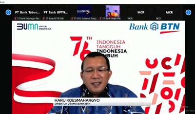 BTN menerima penghargaan sebagai Bank Terbaik 2021 pada ajang Best Bank Award 2021 di Jakarta, Selasa (24/8/2021).