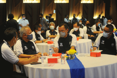 Akad KPR massal yang digelar saat puncak perayaan Hari Perumahan Nasional di Jakarta, Rabu (25/8/2021).