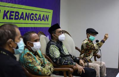 Diskusi Empat Pilar MPR RI di Kompleks Parlemen Senayan, Jakarta, Senin (30/8/2021).
