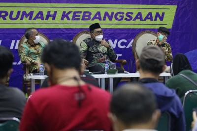 Diskusi Empat Pilar MPR RI di Kompleks Parlemen Senayan, Jakarta, Senin (30/8/2021).