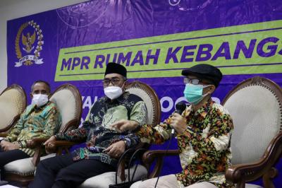 Diskusi Empat Pilar MPR RI di Kompleks Parlemen Senayan, Jakarta, Senin (30/8/2021).