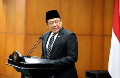Pelantikan Pengganti Antara Waktu (PAW) masa jabatan 2019-2024 di Kompleks Parlemen, Senayan, Jakarta, Rabu (1/9/2021).