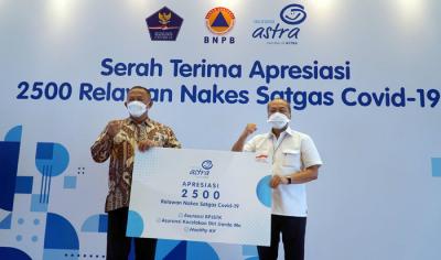 Asuransi Astra berikan apresiasi kepada 2.500 relawan tenaga kesehatan Covid-19 yang bertugas di RSDC Wisma Atlet.