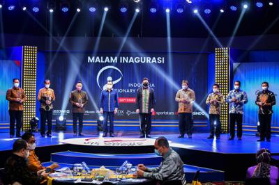 Malam inagurasi di MNC Coference Hall, iNews Tower lantai 3, Kebon Sirih, Jakarta Pusat, Kamis (9/9/2021).