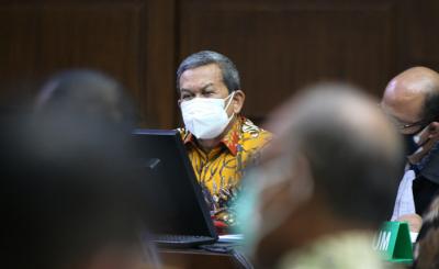 Terdakwa mantan Dirut PT Asabri periode Maret 2016-Juli 2020 Letjen Purn Sonny Widjaja menjalani sidamg lanjutan di Pengadilan Tipikor, Senin (13/9/2021).