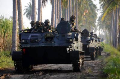 Latihan Satuan Lanjutan II Aspek Laut Triwulan III di Pantai Banongan Asembagus, Situbondo, Jawa Timur, Rabu (15/9/2021).