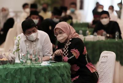Sosialisasi program BPJS Ketenagakerjaan Bagi Pekerja Bukan Penerima Upah di Cilegon, Banten, Jumat (17/9/2021).