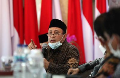 Dialog Kebangsaan di Lobby Nusantara IV, Kompleks Parlemen MPR/DPR-DPD, Senayan, Jakarta, Kamis (23/9/2021).
