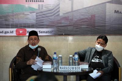 Dialog Kebangsaan di Lobby Nusantara IV, Kompleks Parlemen MPR/DPR-DPD, Senayan, Jakarta, Kamis (23/9/2021).
