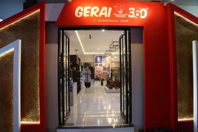 Inovasi Disperindag Jatim berupa Program Pondok Kurasi dan Gerai Bangga Buatan Indonesia (BBI) 3600, di Jawa Timur, Kamis (23/9/2021).