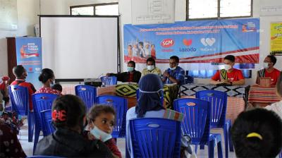 Program ini bertujuan untuk menyiapkan anak-anak Indonesia menjadi Generasi Maju melalui penyediaan akses nutrisi yang merata di Nusa Tenggara Timur.