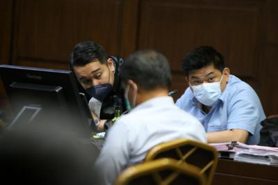 Terpidana seumur hidup Heru Hidayat dalam kasus korupsi Jiwasraya menjalani kembali sidang di Pengadilan Tipikor, Jakarta, Rabu (29/9/2021).