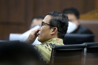 Angin Prayitno Aji menjalani sidang lanjutan di Pengadilan Tipikor, Jakarta, Senin (4/10/2021).