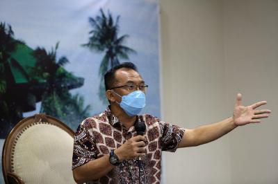 Diskusi Forum Legislasi di Media Center, Nusantara III, Kompleks Parlemen MPR/DPR-DPD, Senayan, Jakarta, Selasa (5/10/2021).