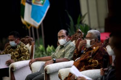 Dialog Badan Kerjasama (BKS) Provinsi Kepulauan di Nusantara IV, Kompleks Parlemen MPR/DPR-DPD, Senayan, Jakarta, Rabu (6/10/2021).