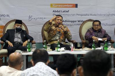 Focus Group Discussion MPR di Media Center, Kompleks Parleme Senayan, Jakartra, Senin (11/10/2021).