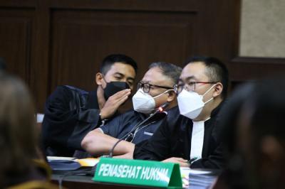 Terdakwa mantan Dirut PT Asabri periode 2011-2016 Mayjen Purn Adam Rachmat Damiri menjalani sidang lanjutan di pengadilan Tipikor, Jakarta, Selasa (12/10/2021).
