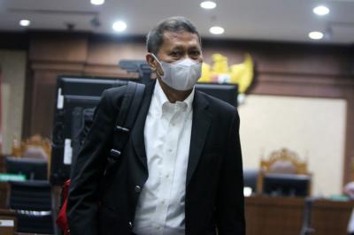 Terdakwa Mantan Direktur Utama PT Pelindo II (Persero) Richard Joost Lino menjalani sidang lanjutan di Pengadilan Tipikor, Jakarta, Rabu (13/10/2021).
