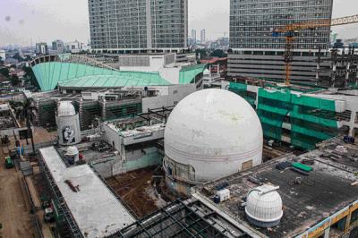Wajah baru Taman Ismail Marzuki (TIM), Jakarta Pusat, setelah dilakukan revitalisasi, Kamis (14/10/2021).