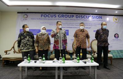 Focus Group Discussion MPR RI di Media Center, Nusantara III, Kompleks Parlemen MPR/DPR-DPD, Senayan, Jakarta, Senin (18/10/2021).